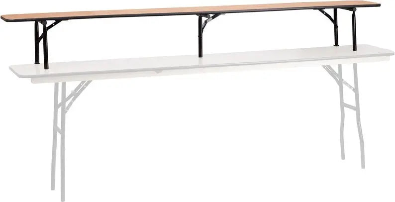 Rivera 96'' x 12'' x 12'' Bar Folding Table Top Riser, 0.75" Plywood iHome Studio