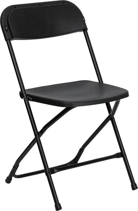 Rivera Heavy Duty Plastic Folding Chair, Black iHome Studio