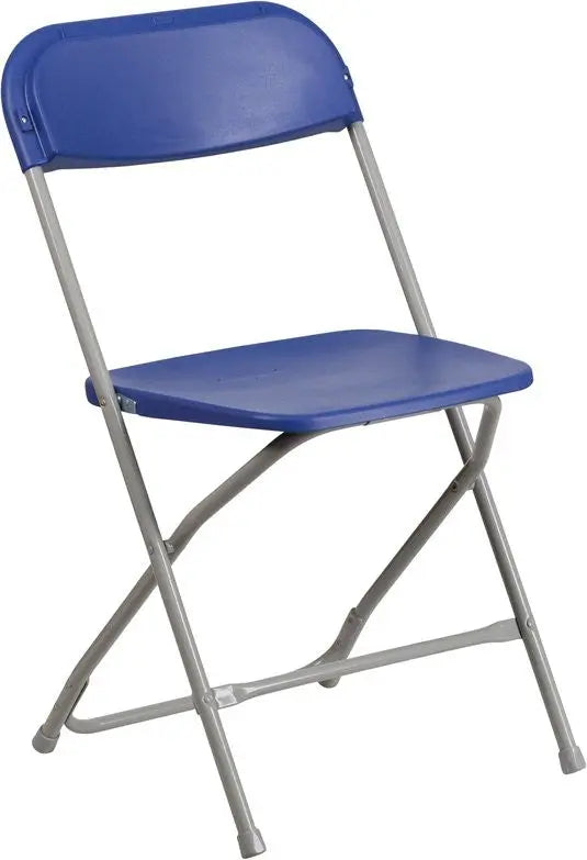 Rivera Heavy Duty Plastic Folding Chair, Blue iHome Studio