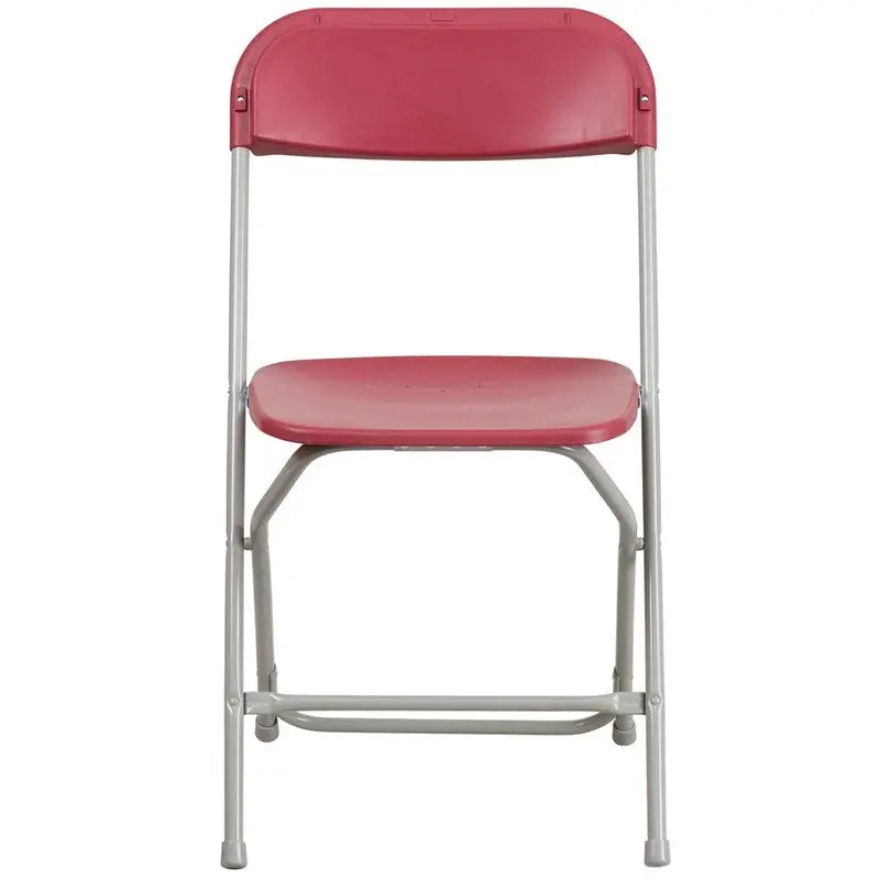 Rivera Heavy Duty Plastic Folding Chair, Red iHome Studio