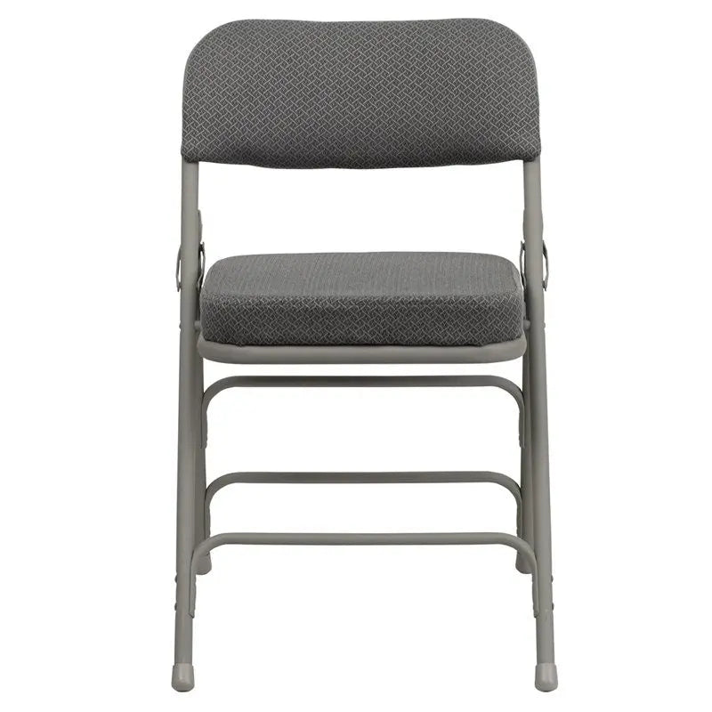 Rivera Metal Folding Chair,  Grey Fabric Seat/Back, 2.5'' Foam iHome Studio