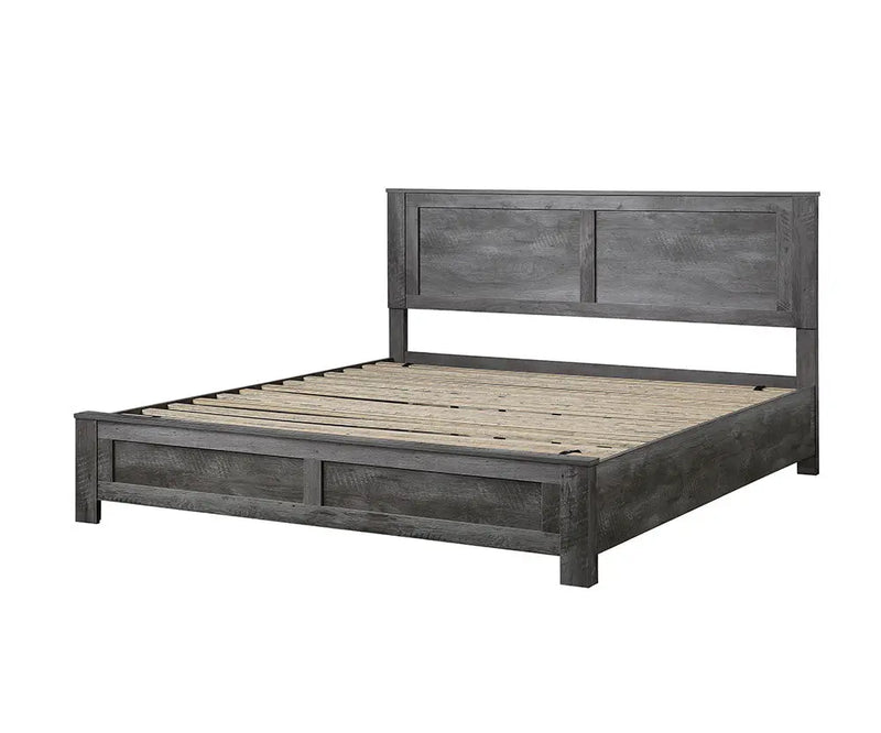 Rodrigo King Bed, Rustic Gray Oak iHome Studio