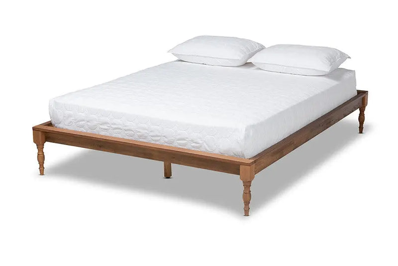 Romy Ash Wanut Wood Bed Frame (King) iHome Studio