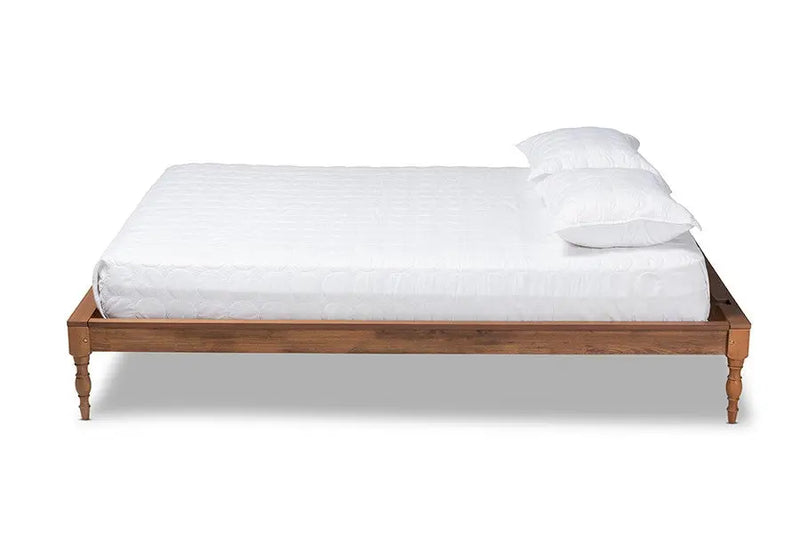 Romy Ash Wanut Wood Bed Frame (King) iHome Studio