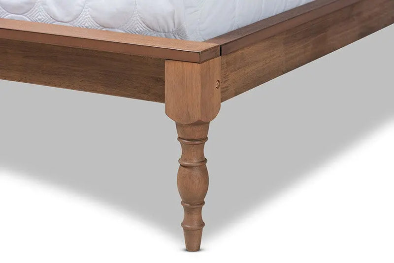 Romy Ash Wanut Wood Bed Frame (King) iHome Studio