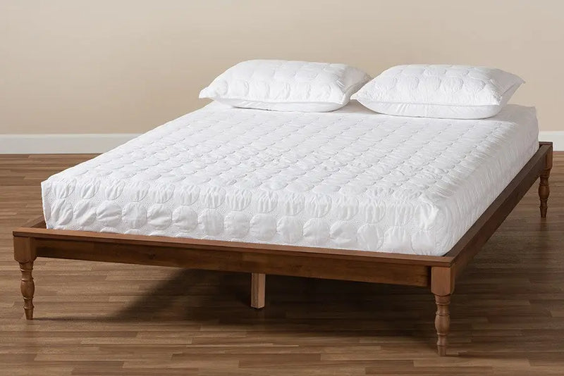 Romy Ash Wanut Wood Bed Frame (King) iHome Studio