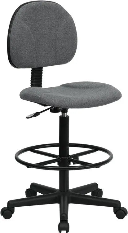 Silkeborg Gray Fabric Upholstery Professional Drafting Chair iHome Studio