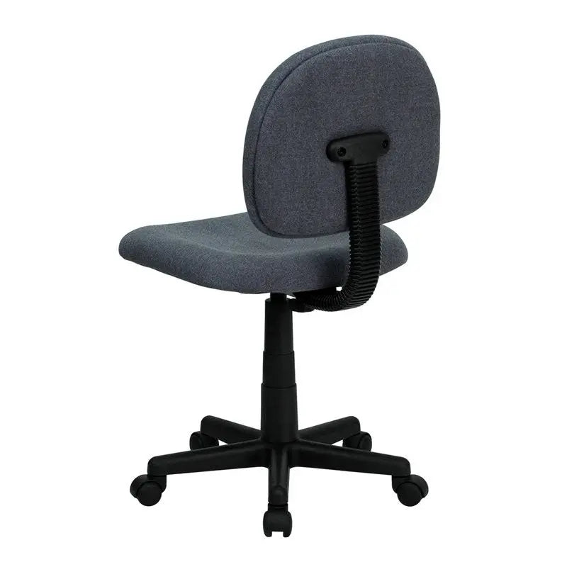 Silkeborg Low-Back Gray Fabric Swivel Home/Office Task Chair iHome Studio