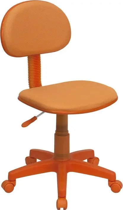 Silkeborg Orange Fabric Swivel Home/Office Student Task Chair iHome Studio