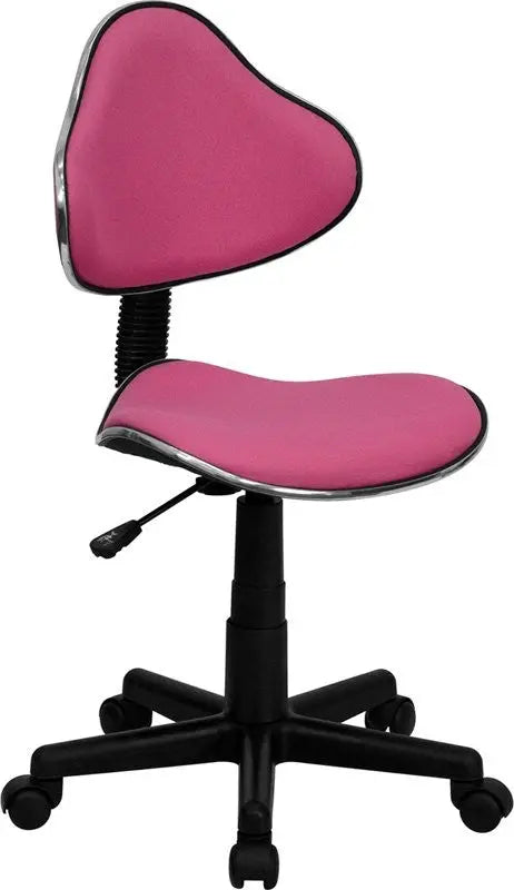 Silkeborg Pink Fabric Ergonomic Swivel Home/Office Task Chair iHome Studio