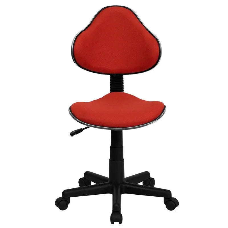 Silkeborg Red Fabric Ergonomic Swivel Home/Office Task Chair iHome Studio