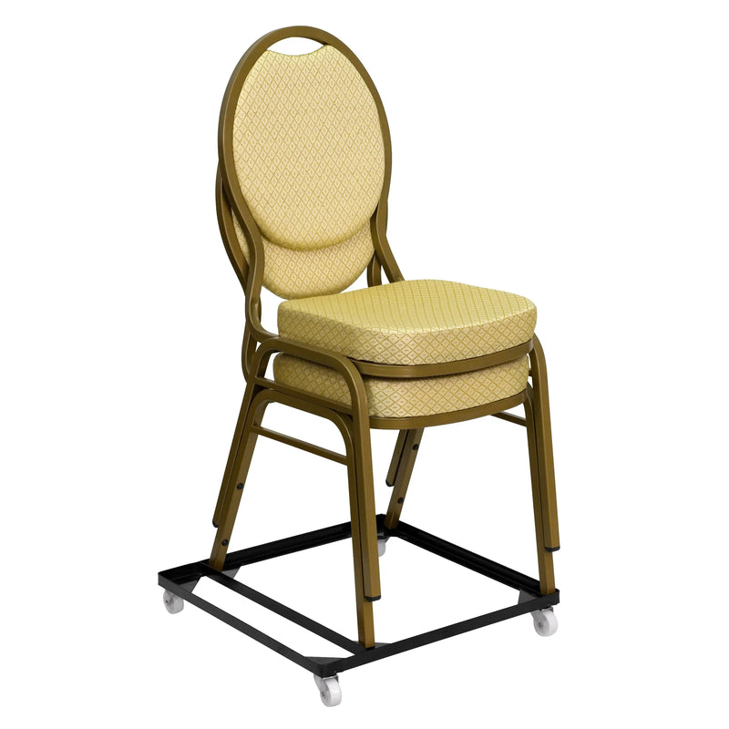 Steel Stack Chair and Church Chair Dolly iHome Studio