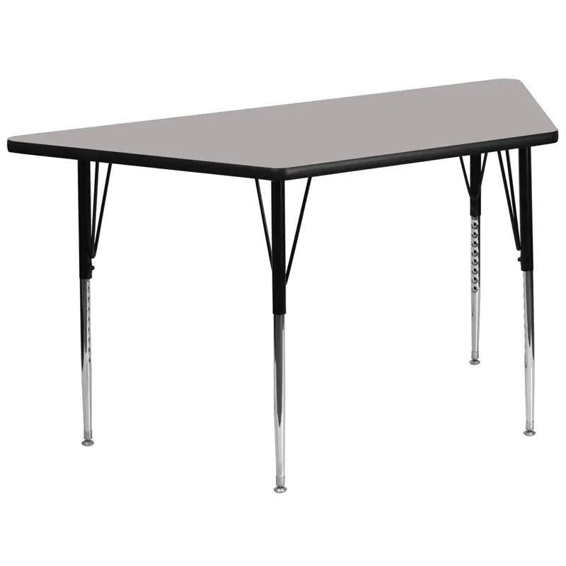 Sydney 29''W x 57''L Trapezoid HP Laminate Activity Table - Standard Height Adjustable Legs iHome Studio