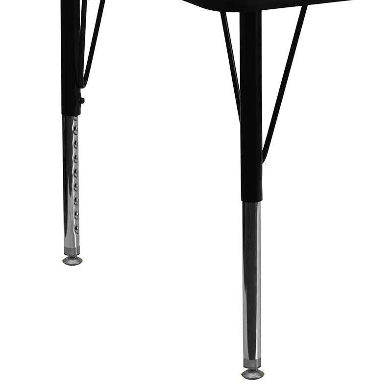 Sydney 30''W x 72''L Rectangular Thermal Laminate Activity Table - Height Adjustable Short Legs iHome Studio