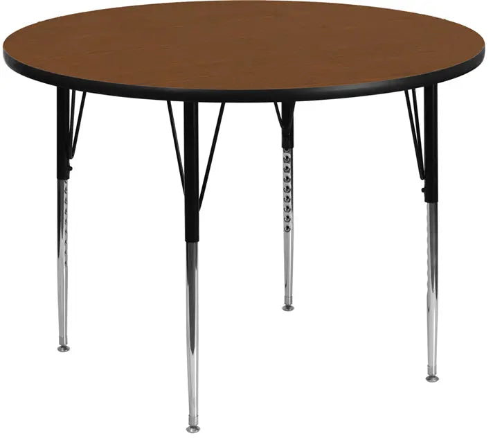Sydney 48'' Round HP Laminate Activity Table - Standard Height Adjustable Legs iHome Studio