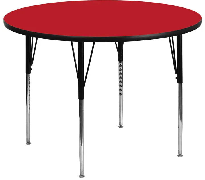 Sydney 48'' Round HP Laminate Activity Table - Standard Height Adjustable Legs iHome Studio