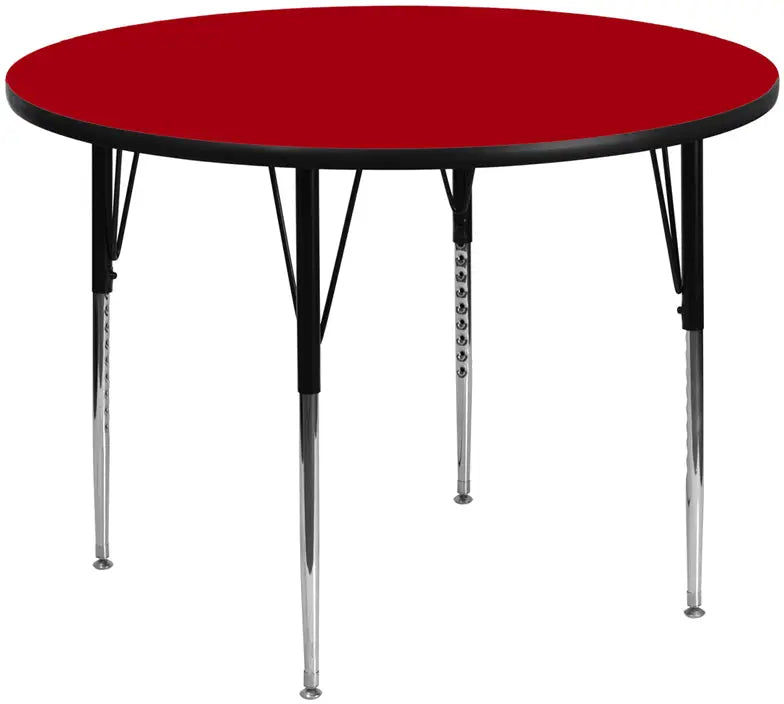 Sydney 60'' Round Thermal Laminate Activity Table - Standard Height Adjustable Legs iHome Studio