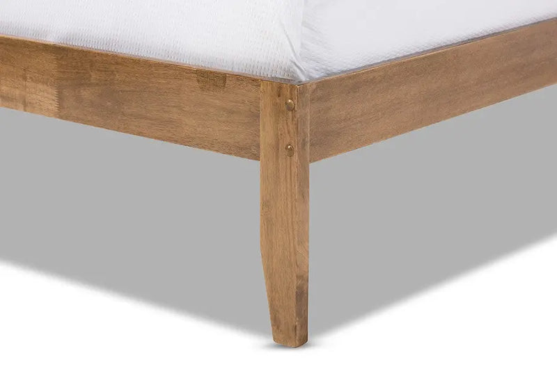 Trina Tree Branch Inspired Walnut Wood Platform Bed (Queen) iHome Studio
