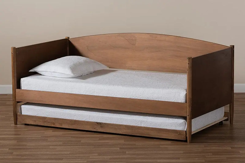 Veles Ash Wanut Wood Daybed w/Trundle (Twin) iHome Studio