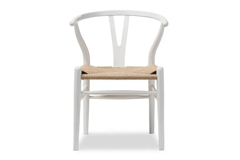 Wishbone Ivory Wood 2 PCS-Living Room Y Chair iHome Studio